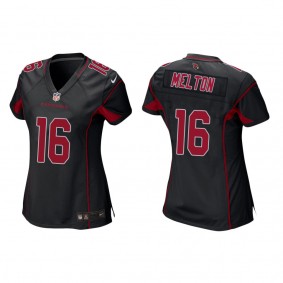 Women's Max Melton Arizona Cardinals Black Alternate Game Jersey