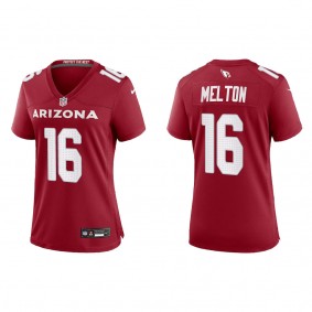 Women's Max Melton Arizona Cardinals Cardinal Game Jersey