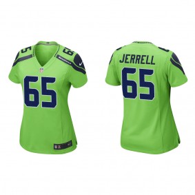 Women's Michael Jerrell Seattle Seahawks Neon Green Game Jersey