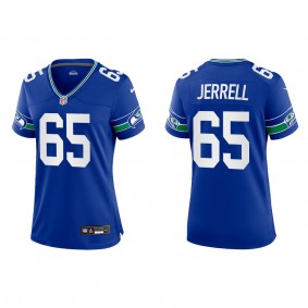 Women's Michael Jerrell Seattle Seahawks Royal Throwback Game Jersey