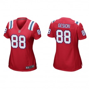 Women's Mike Gesicki New England Patriots Red Game Jersey