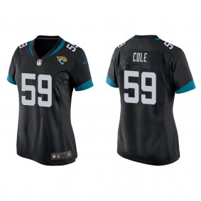 Women's Myles Cole Jacksonville Jaguars Black Game Jersey