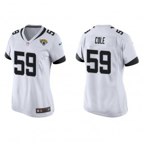 Women's Myles Cole Jacksonville Jaguars White Game Jersey