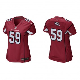 Women's Arizona Cardinals Nick Vigil Cardinal Game Jersey