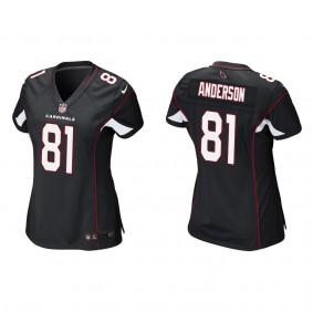 Women's Arizona Cardinals Robbie Anderson Black Game Jersey