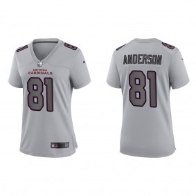 Women's Arizona Cardinals Robbie Anderson Gray Atmosphere Fashion Game Jersey