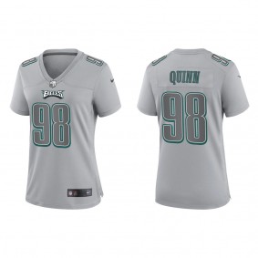 Women's Philadelphia Eagles Robert Quinn Gray Atmosphere Fashion Game Jersey