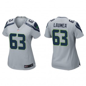 Women's Sataoa Laumea Seattle Seahawks Gray Game Jersey