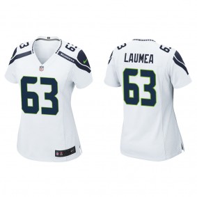 Women's Sataoa Laumea Seattle Seahawks White Game Jersey