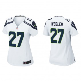 Women's Seattle Seahawks Tariq Woolen White Game Jersey