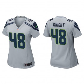 Women's Tyrice Knight Seattle Seahawks Gray Game Jersey