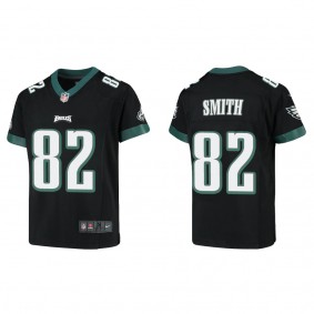 Youth Ainias Smith Philadelphia Eagles Black Game Jersey