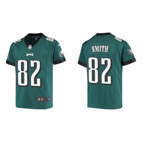 Youth Ainias Smith Philadelphia Eagles Midnight Green Game Jersey