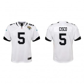 Youth Jacksonville Jaguars Andre Cisco White Game Jersey