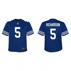 Youth Indianapolis Colts Anthony Richardson Royal 2023 NFL Draft Alternate Game Jersey