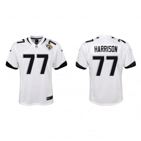 Youth Anton Harrison Jacksonville Jaguars White Game Jersey