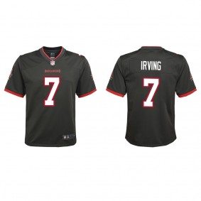 Youth Bucky Irving Tampa Bay Buccaneers Pewter Alternate Game Jersey