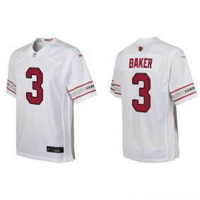 Youth Arizona Cardinals Budda Baker White Game Jersey