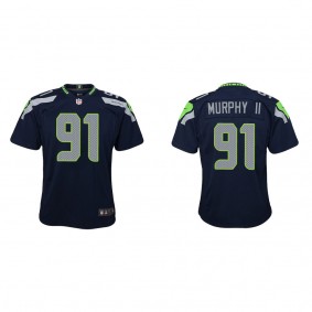 Youth Byron Murphy II Seattle Seahawks College Navy Game Jersey