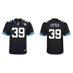 Youth Cam Little Jacksonville Jaguars Black Game Jersey