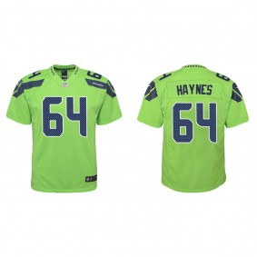 Youth Christian Haynes Seattle Seahawks Green Alternate Game Jersey