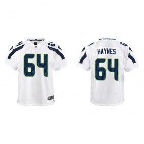 Youth Christian Haynes Seattle Seahawks White Game Jersey