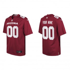 Youth Arizona Cardinals Custom Cardinal Game Jersey