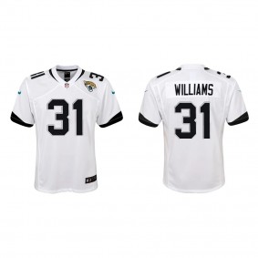 Youth Darious Williams Jacksonville Jaguars White Game Jersey