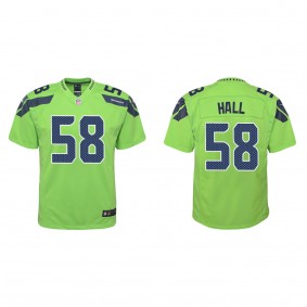 Youth Seattle Seahawks Derick Hall Green 2023 NFL Draft Alternate Game Jersey