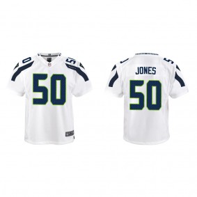 Youth Seattle Seahawks Dre'mont Jones White Game Jersey