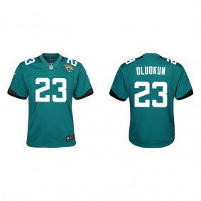 Youth Jacksonville Jaguars Foyesade Oluokun Teal Game Jersey