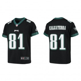 Youth Philadelphia Eagles Grant Calcaterra Black Game Jersey