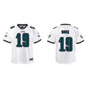 Youth Philadelphia Eagles Ian Book White Game Jersey