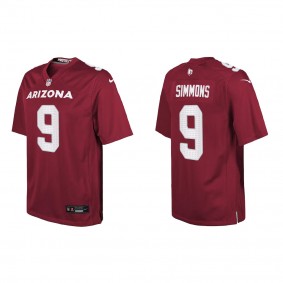 Youth Arizona Cardinals Isaiah Simmons Cardinal Game Jersey