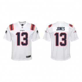 Youth New England Patriots Jack Jones White Game Jersey