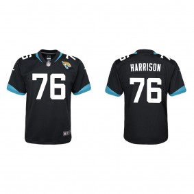 Youth Jacksonville Jaguars Anton Harrison Black 2023 NFL Draft Game Jersey