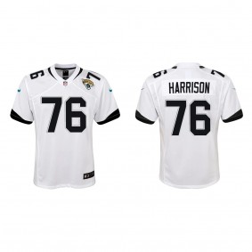 Youth Jacksonville Jaguars Anton Harrison White 2023 NFL Draft Game Jersey