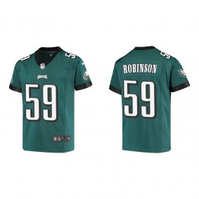 Youth Philadelphia Eagles Janarius Robinson Midnight Green Game Jersey