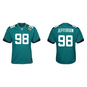 Youth Jordan Jefferson Jacksonville Jaguars Teal Game Jersey