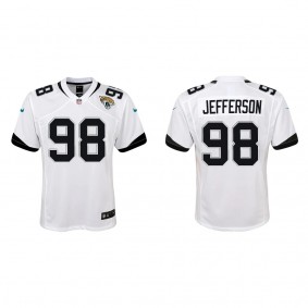 Youth Jordan Jefferson Jacksonville Jaguars White Game Jersey