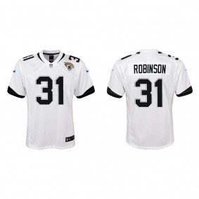 Youth Keilan Robinson Jacksonville Jaguars White Game Jersey