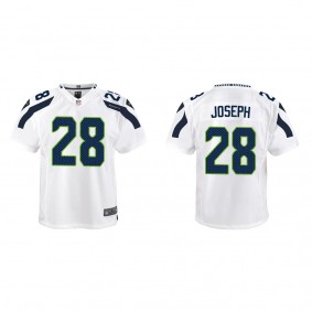 Youth Seattle Seahawks Kelvin Joseph White Game Jersey