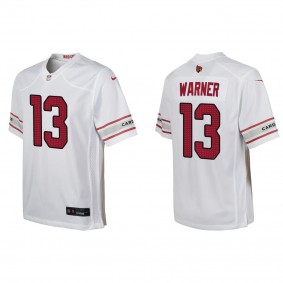 Youth Arizona Cardinals Kurt Warner White Game Jersey