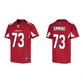 Youth Arizona Cardinals Lachavious Simmons Cardinal Game Jersey