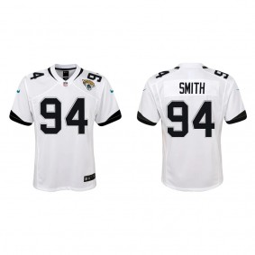 Youth Maason Smith Jacksonville Jaguars White Game Jersey