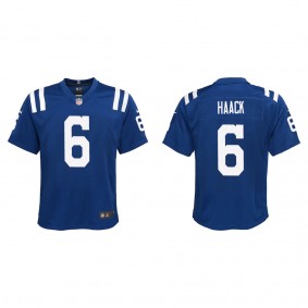 Youth Indianapolis Colts Matt Haack Royal Game Jersey