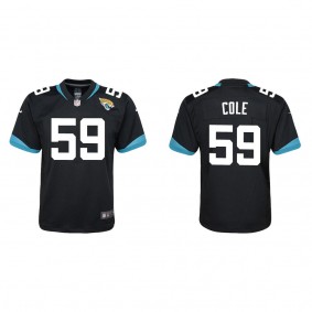 Youth Myles Cole Jacksonville Jaguars Black Game Jersey