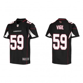 Youth Arizona Cardinals Nick Vigil Black Game Jersey