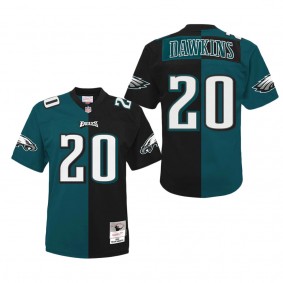 Youth Philadelphia Eagles Brian Dawkins Mitchell & Ness Midnight Green Black Split Legacy Jersey