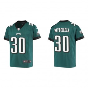 Youth Quinyon Mitchell Philadelphia Eagles Midnight Green Game Jersey